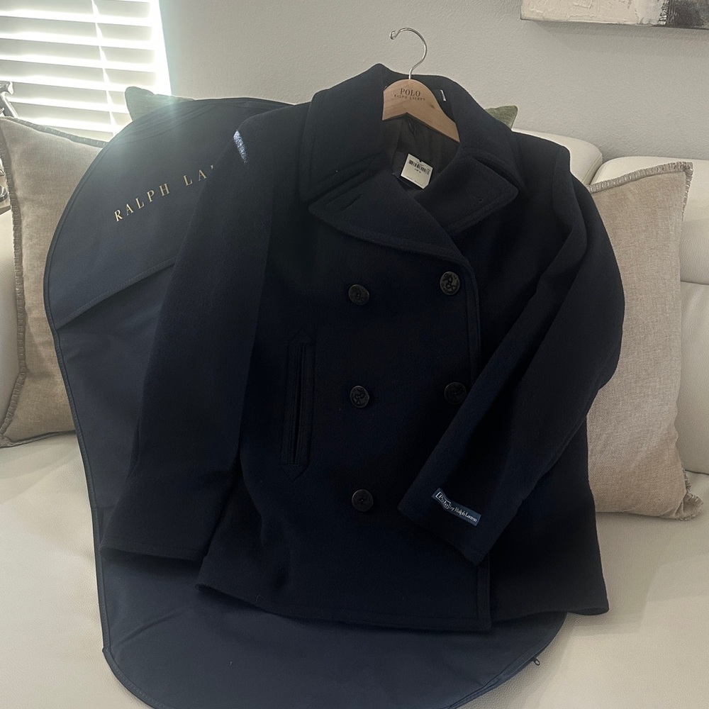 Ralph Lauren Navy Pea Coat